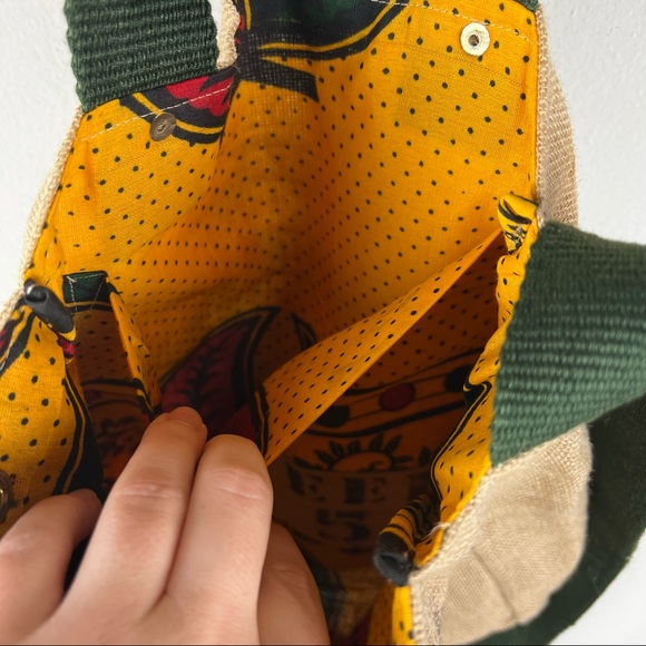 Feed Project Bag Made From Burlap Crossbody Purse - Picture 4 of 5